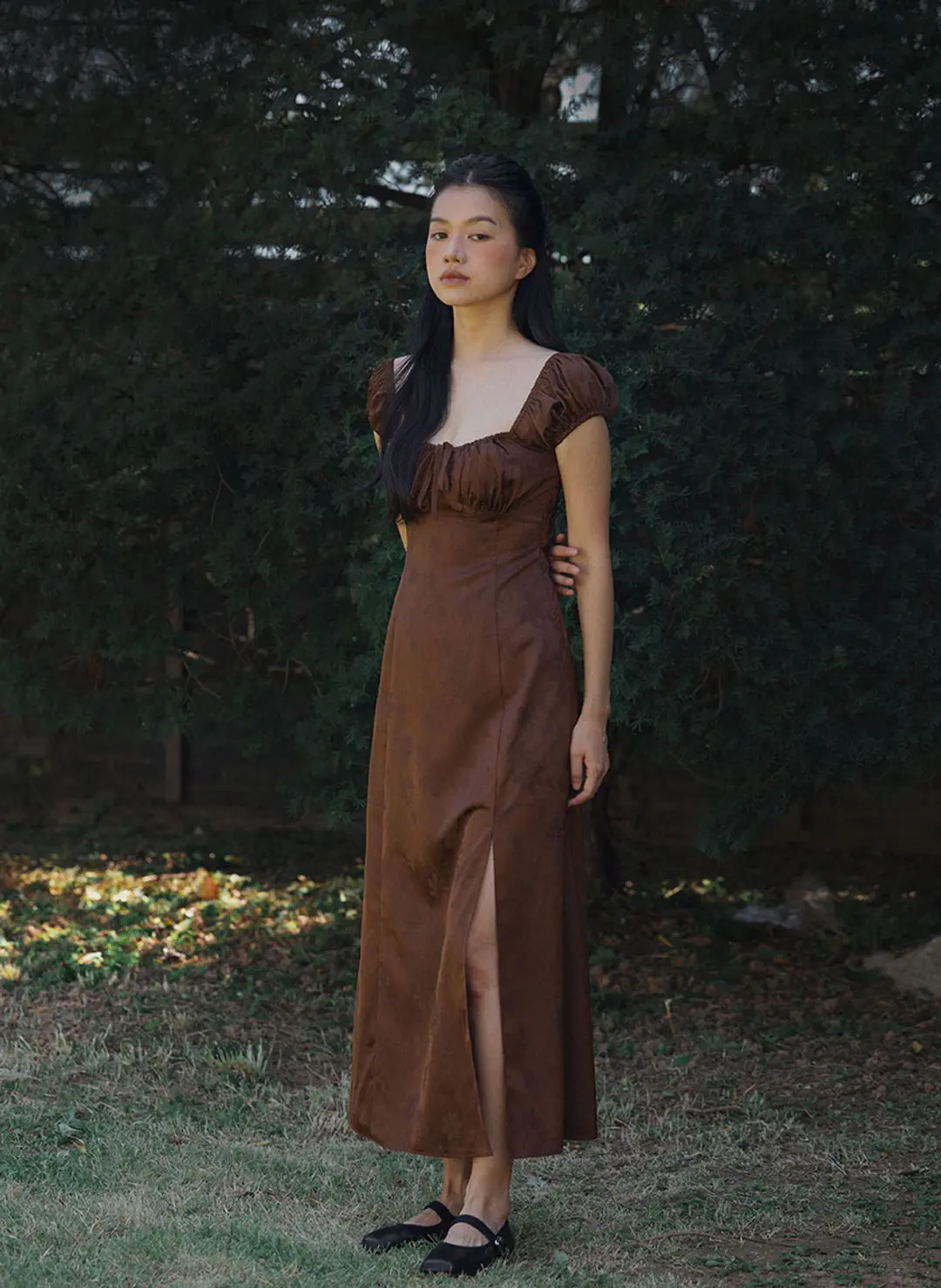 루루서울 Goya Brown Dress (Brown) 상품 이미지 2
