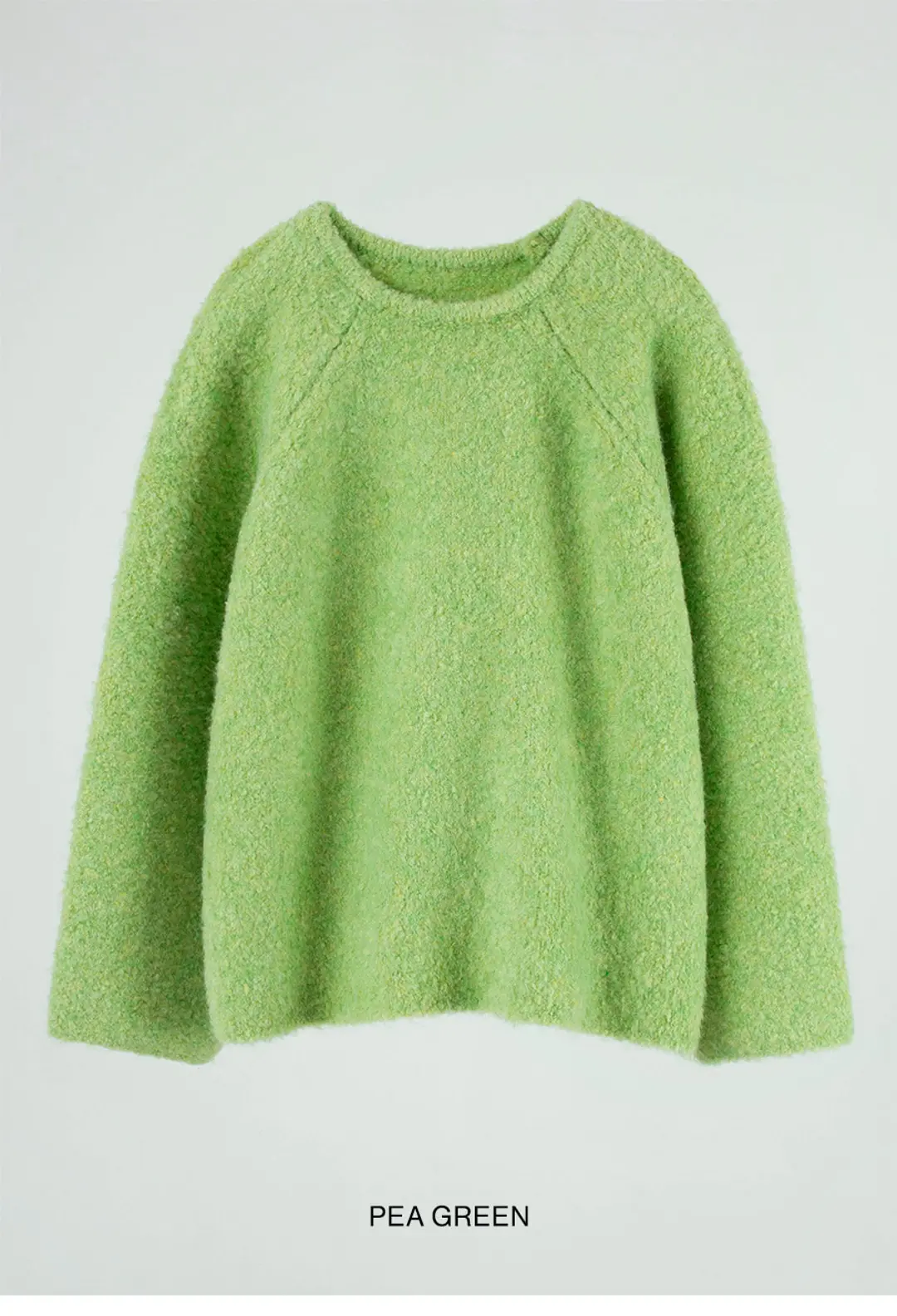 오버듀플레어 FURRY WOOL KNIT_PEA GREEN 상품 이미지 1