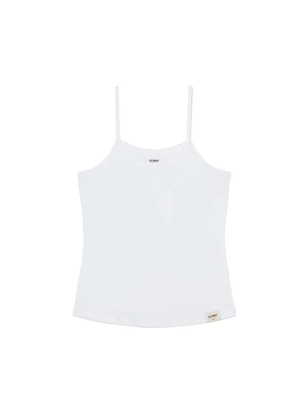 G FINE RIB CAMISOLE (WHITE)