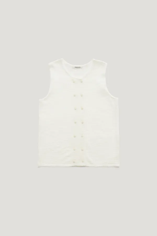 MOHAIR BUTTON KNIT_IVORY / ₩118,000