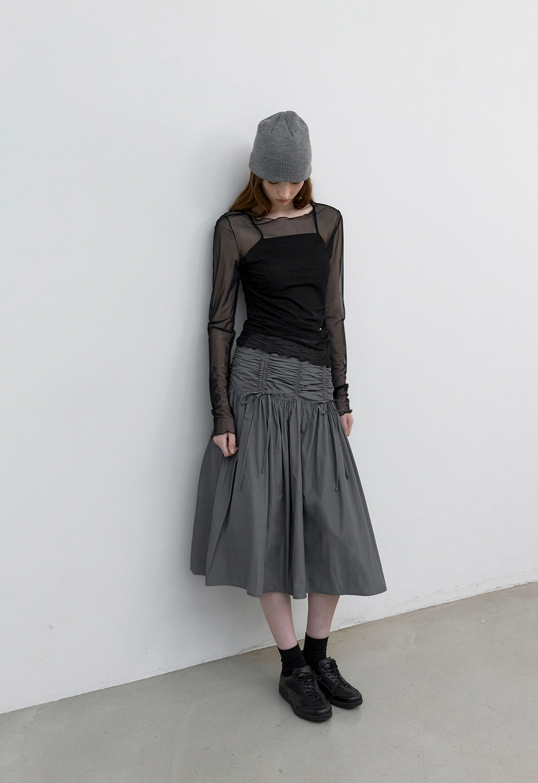 아뜰리에 나인 (T-7169)SOFT SHEER MESH TOP 상품 이미지 2