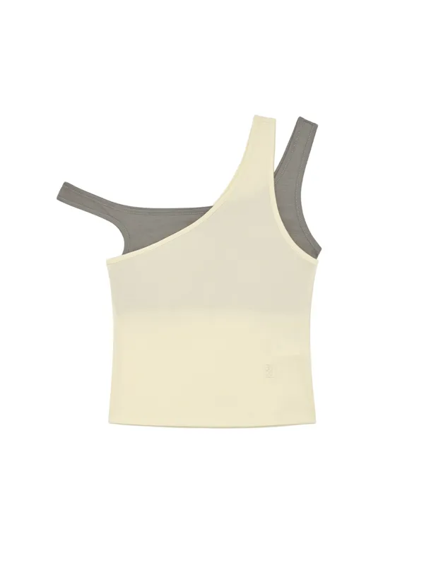 [쯔위 착용] Layered Tank Top Butter