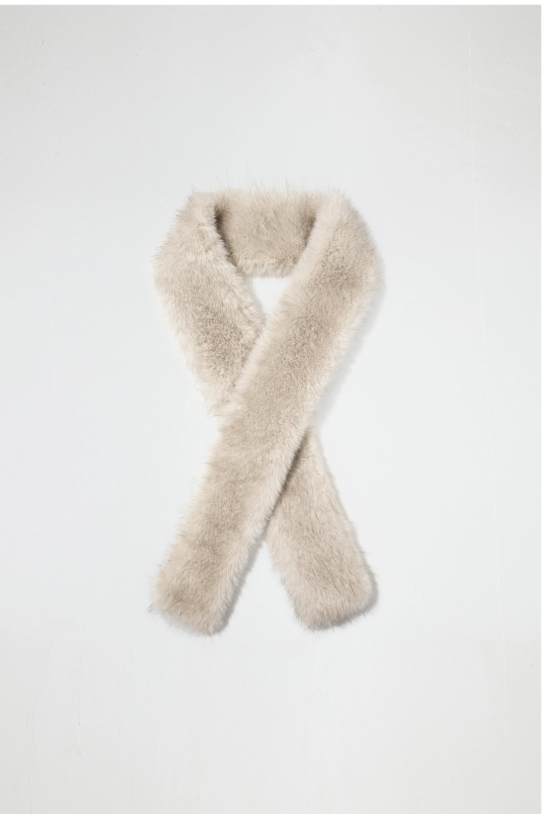 엔오르 LONG FUR MUFFLER - IVORY 상품 이미지 1