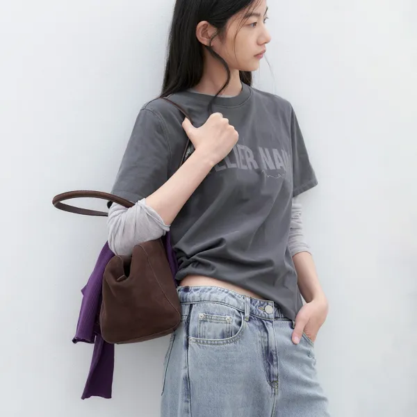 (T-7269)ATELIER NAIN LOGO PIGMENT TEE