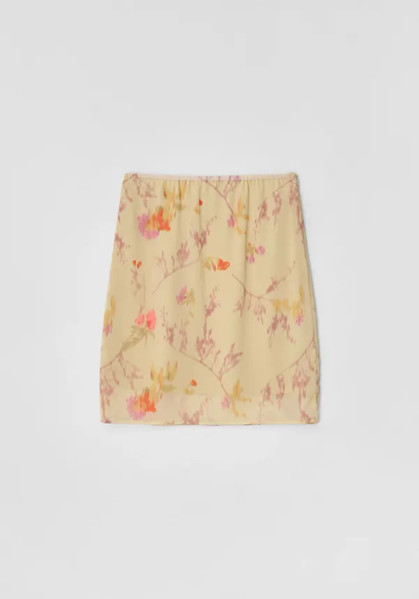 Flower skirt (Beige)