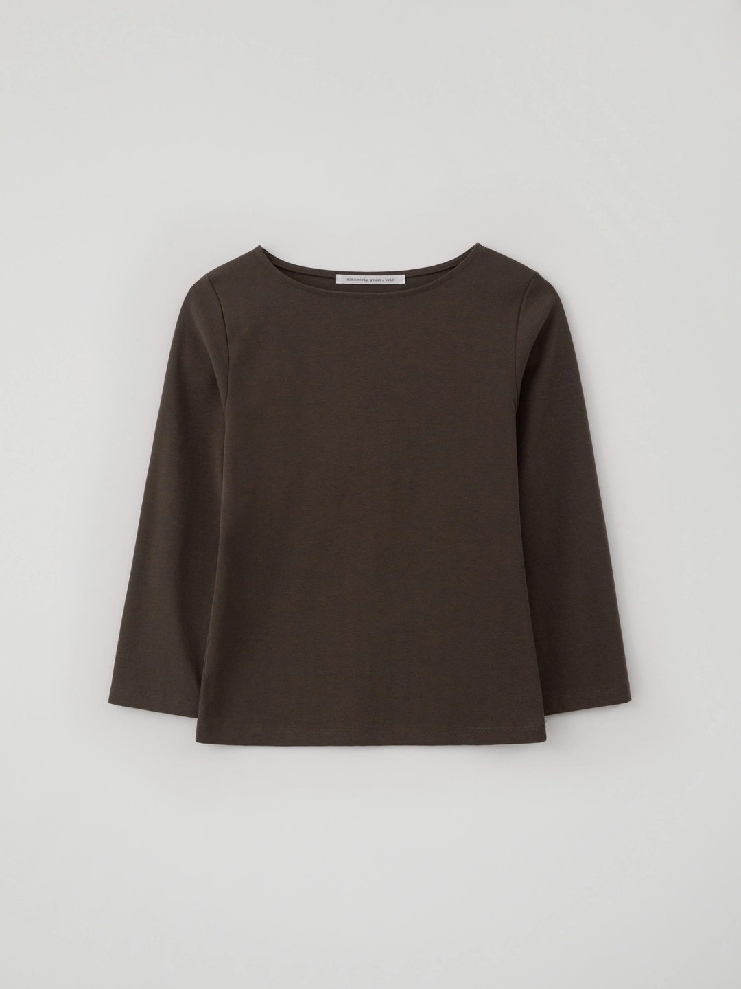 톨로 Boatneck Slim Tee(Brown) 상품 이미지 1
