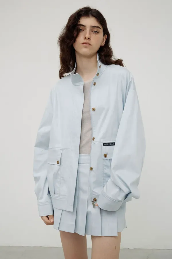 Chambray Blouson Jacket, Iceberg