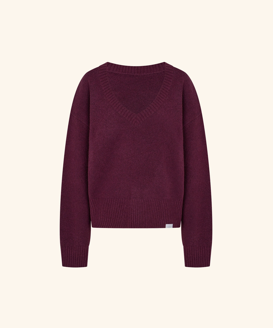 레터프롬문 [9/22 11:00am Coming soon] Letters V-Neck Wool Sweater (Burgundy) 상품 이미지 1