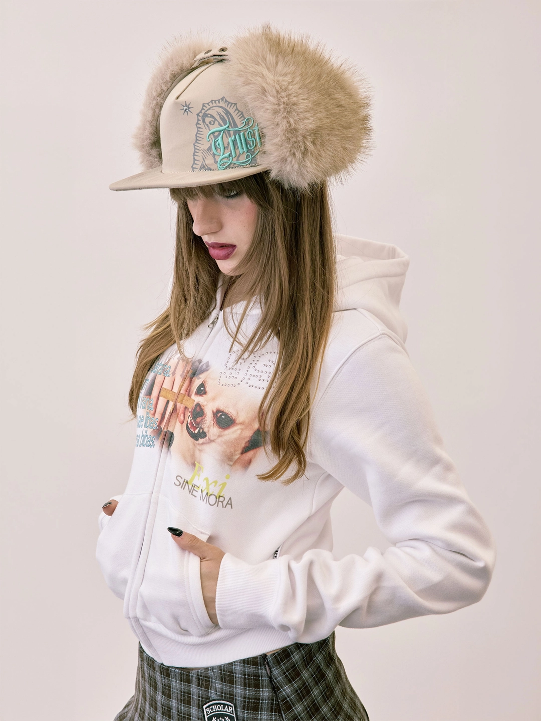 스컬프터 Faithless Twill Earflap Cap Beige 상품 이미지 1