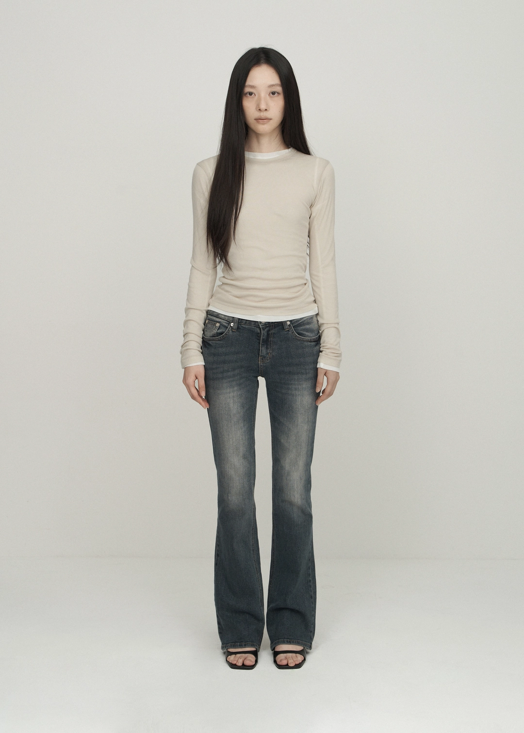 보헤미안서울 BASIC TENCEL ROUND T, BEIGE 상품 이미지 2