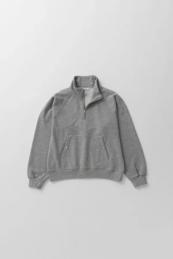 essence zip-up sweat (grey)