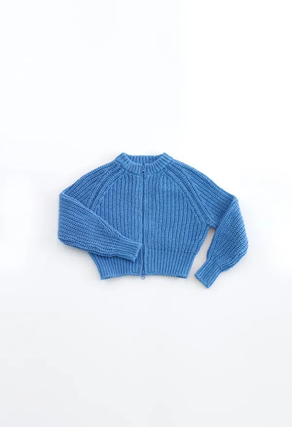 NOUS KNIT BLOUSON (JUNIOR- BLUE)