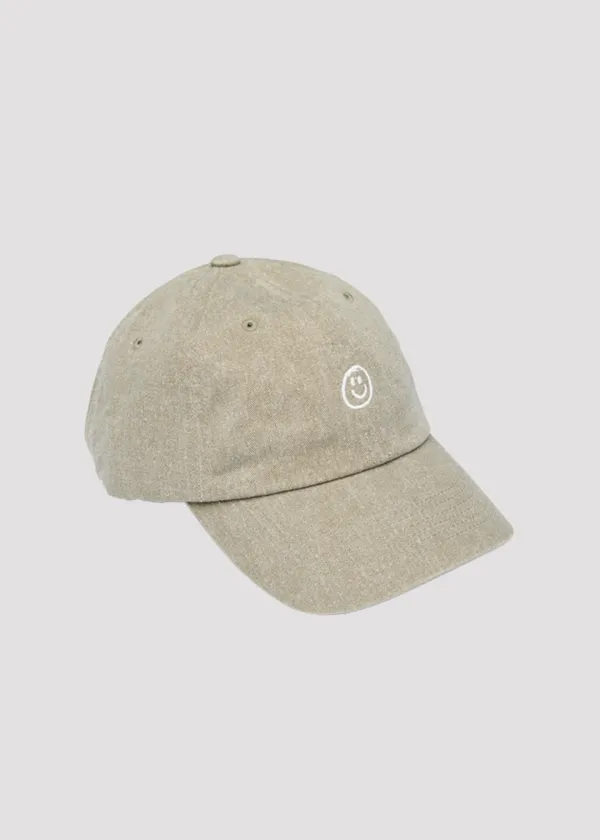 WASHING CAP LOVE KHAKI