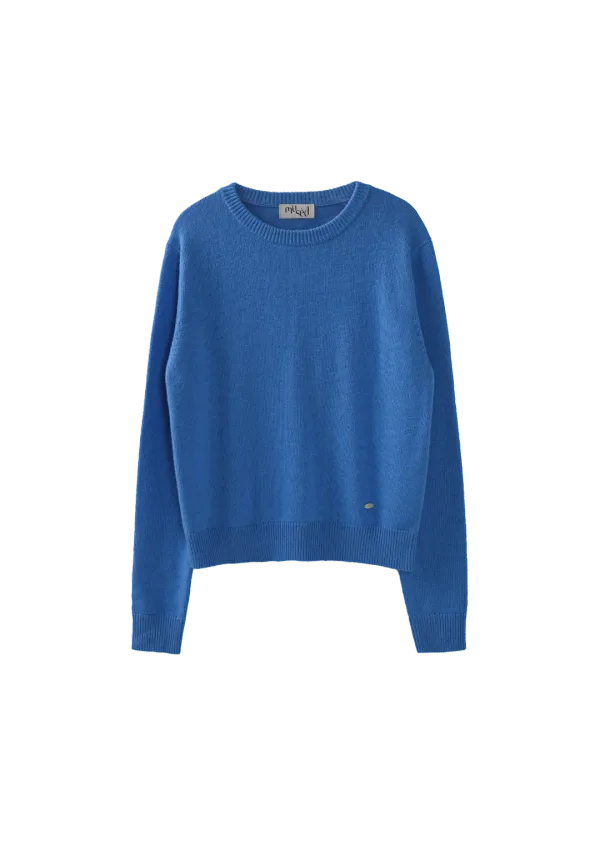 Mused Classic Cashmere Pullover - Blue