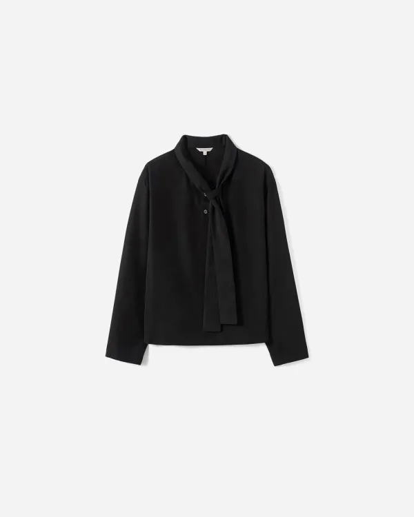 Joseph Roll-Up Tie Blouse