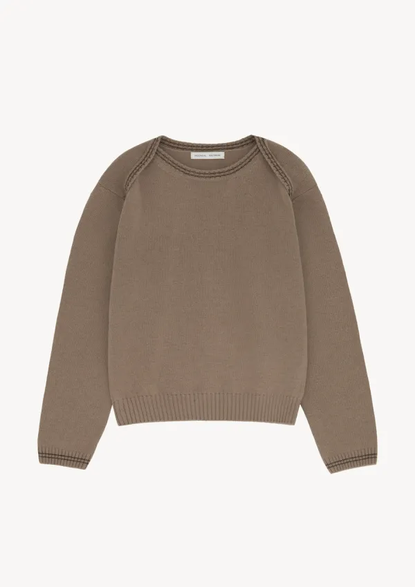 Envelope Neck Knit in Mocha