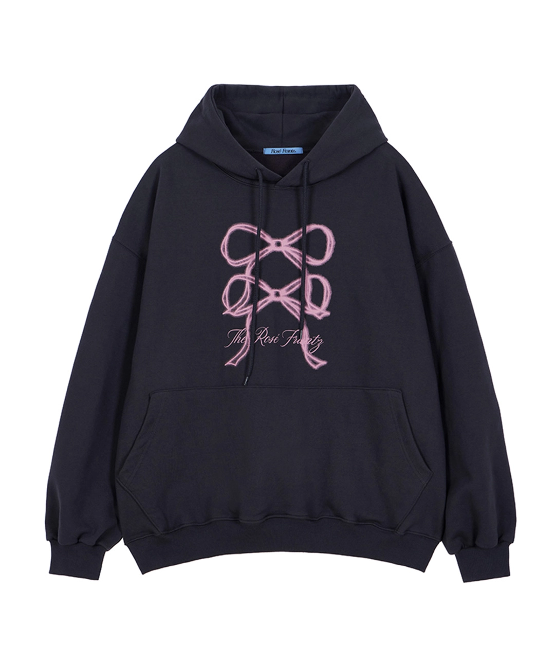 로제프란츠 Overlap Ribbon Hoodie [Charcoal] 상품 이미지 2