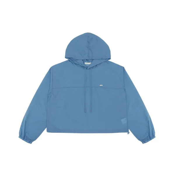 Nylon Hooded Anorak (medium blue)