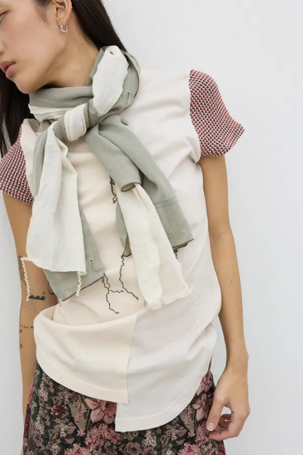FREEFORM WRAP ECRU SAGE