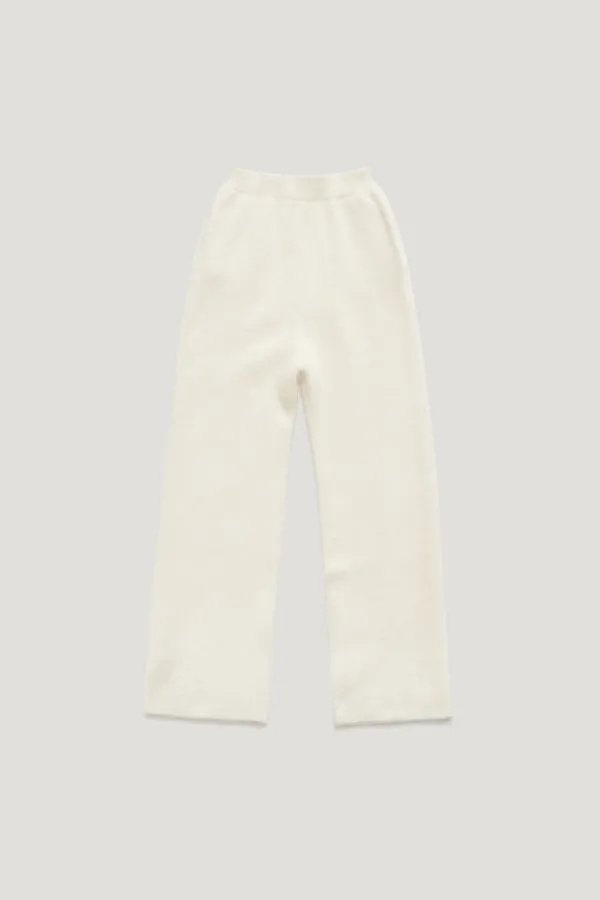 BLUSH HAIRY WOOL KNIT PANTS_IVORY / ₩219,000