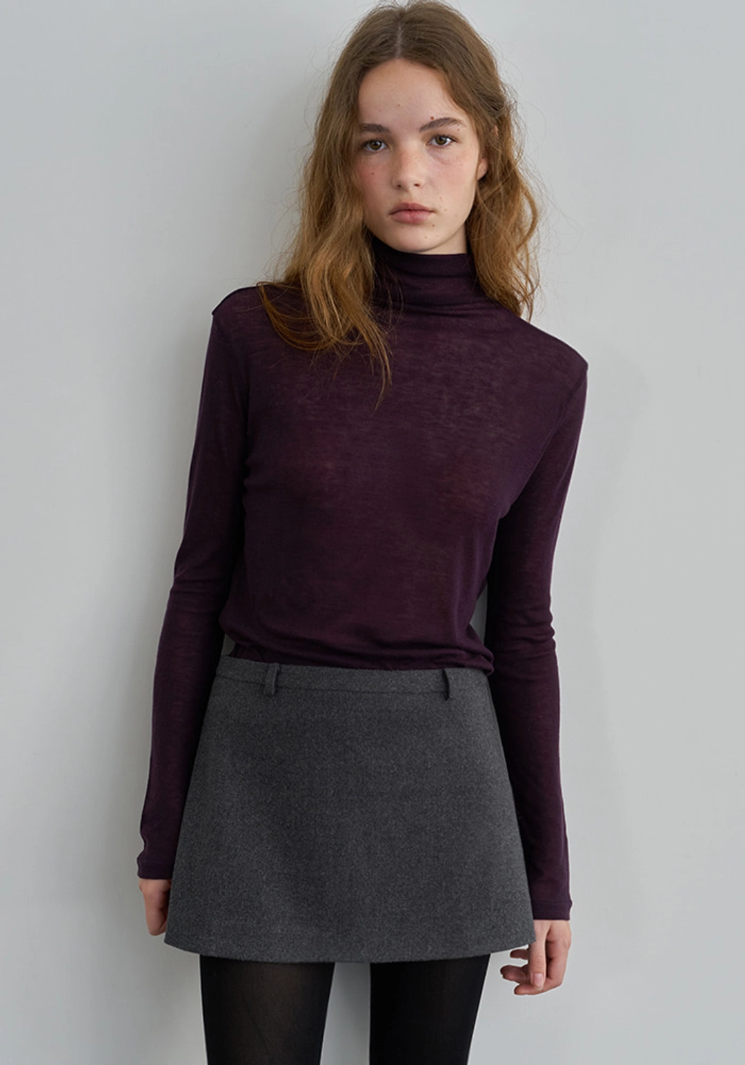 이브세이지 Wool mini skirt 상품 이미지 2