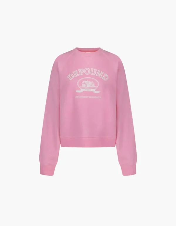 artwork pigment sweatshirt - pink