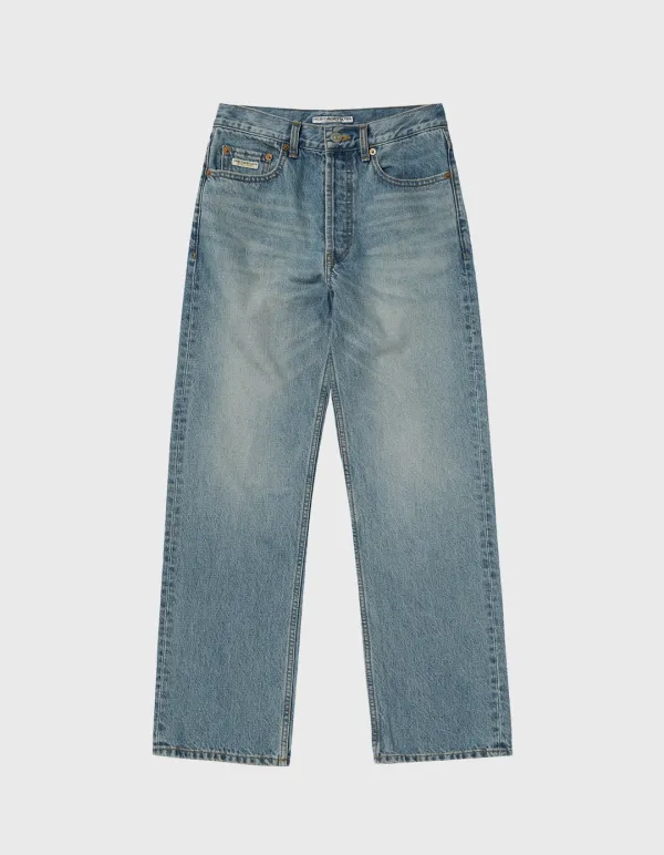 CREST VTG WASHED DENIM PANTS (W) / L.Indigo