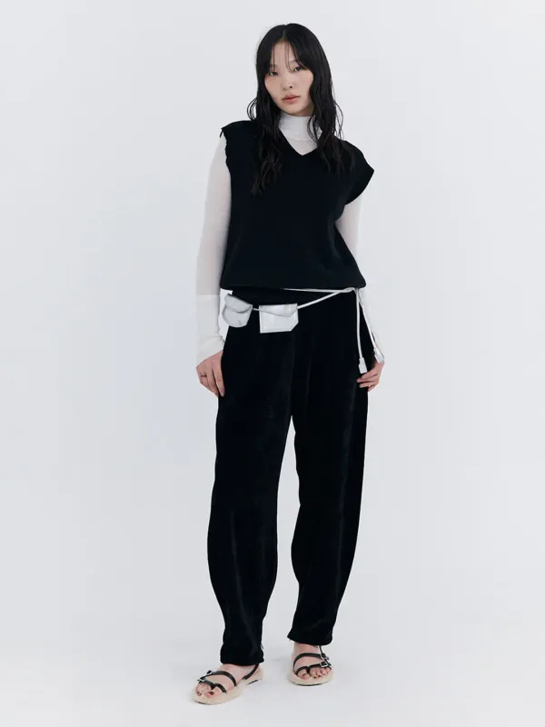 Damage Knit Vest_Black
