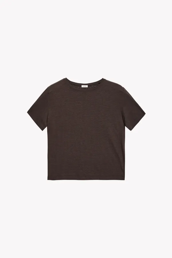 Ansel Linen Tee (Brown)