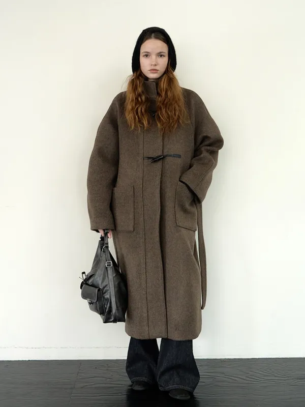 Duffle wool long coat