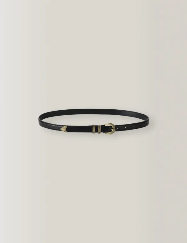 Heritage Italy Leather Belt (Black)