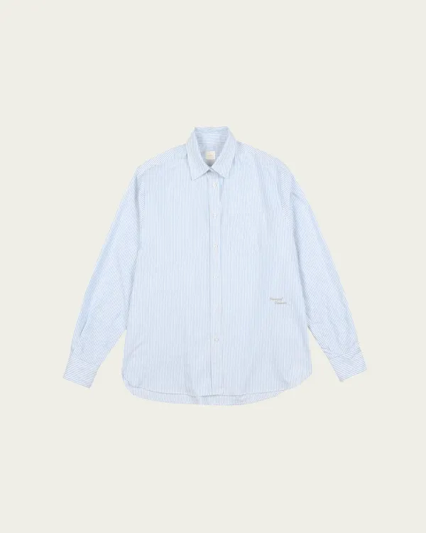 (10차) Oxford Striped Shirt - Blue