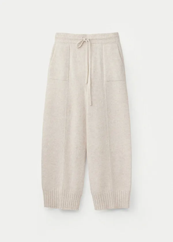 Super fine merino wholegarment pants_Oatmilk