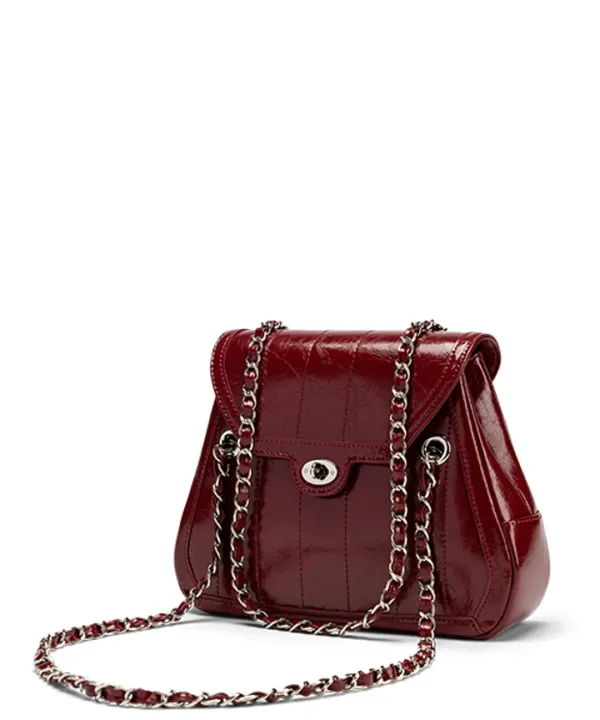 Owl-ro bag gloss burgundy [12시 이전 결제 시 바로배송]