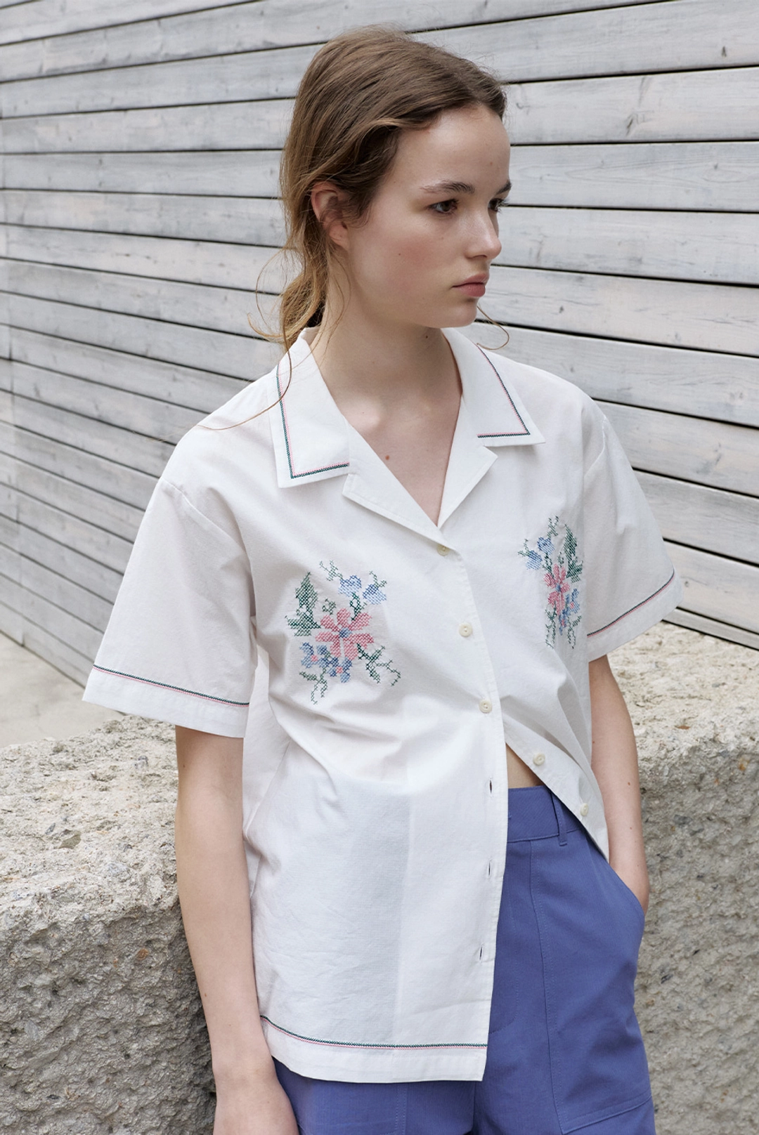 브렌다 브렌든 vanves shirts - white 상품 이미지 2
