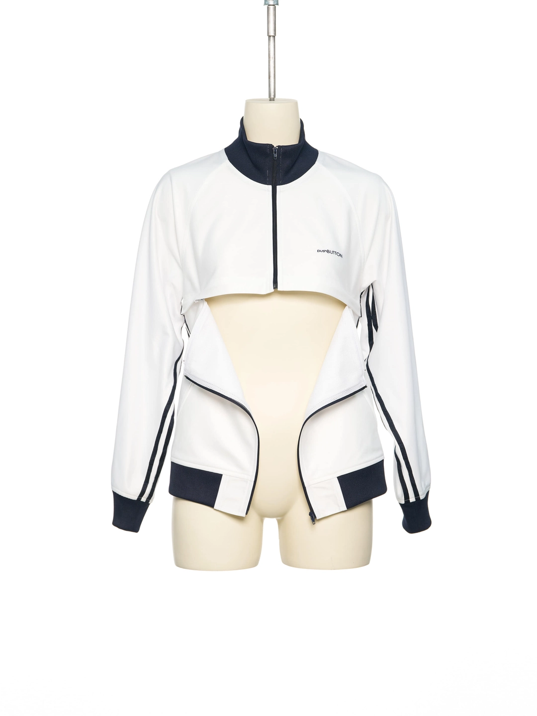 푸쉬버튼 PS26 WHITE DETACHABLE TRACK TOP 상품 이미지 1