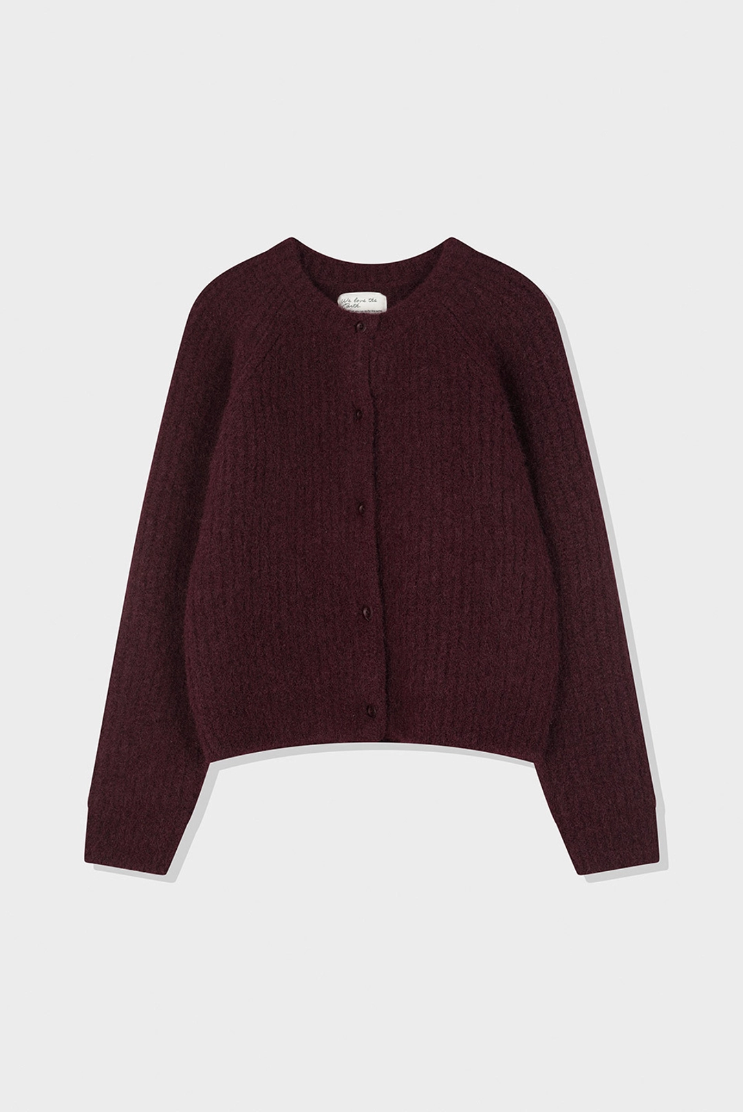 브렌다 브렌든 snug heavy cardigan - burgundy 상품 이미지 1
