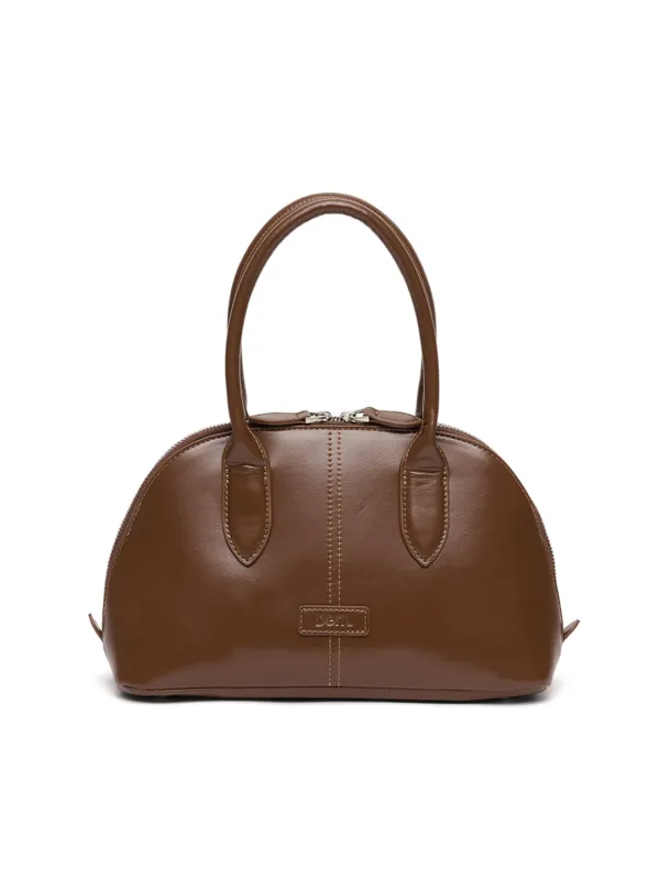 Ellen City Tote Bag [Glossy Chestnut BROWN]