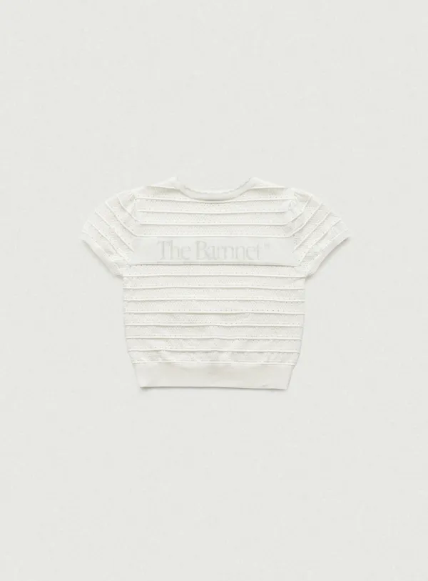 Helen Logo Jacquard Knit Top_Ivory [6월 중순 순차 배송]