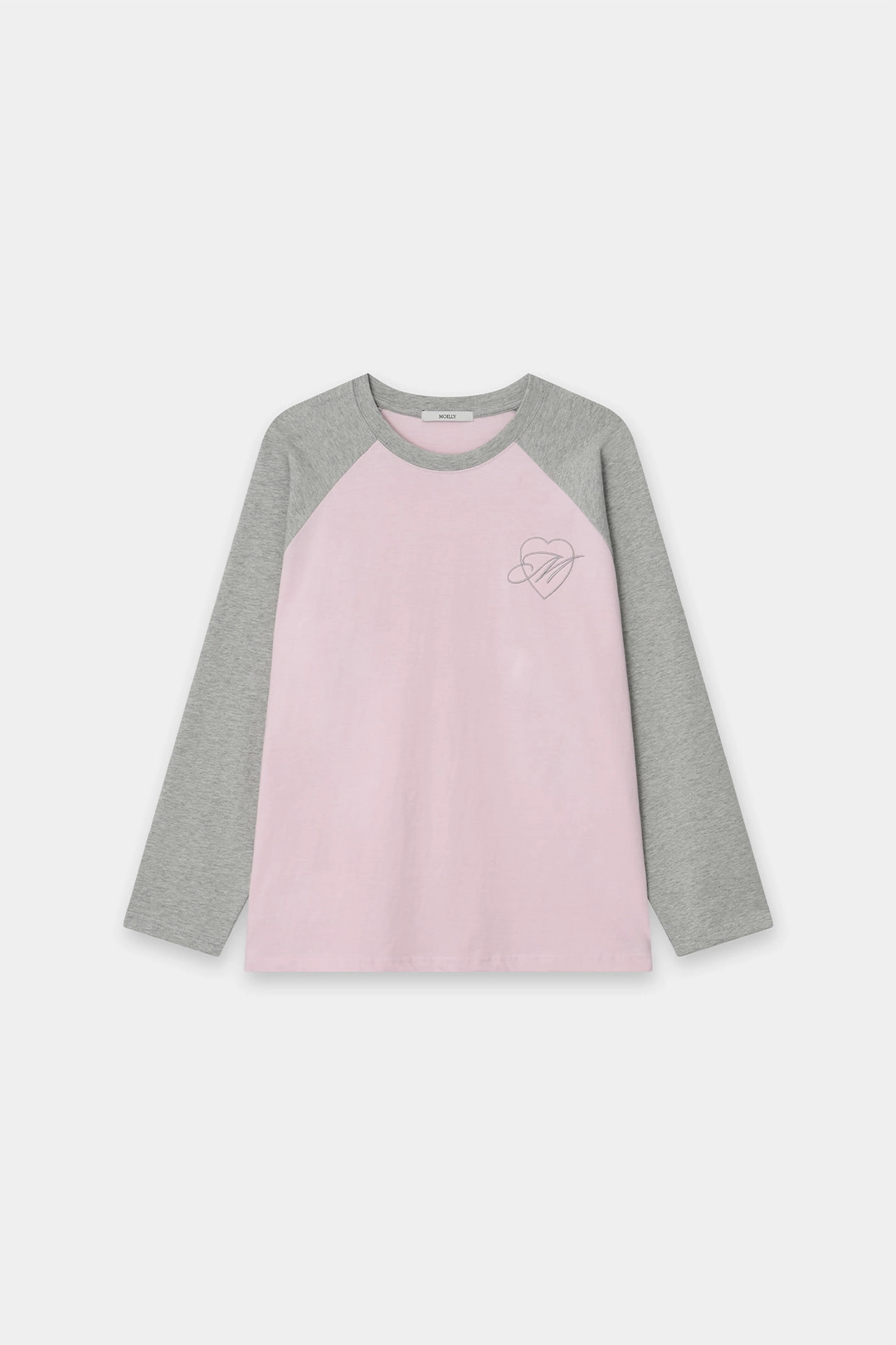 모일리 Raglan Long Sleeve Top Pink 상품 이미지 1