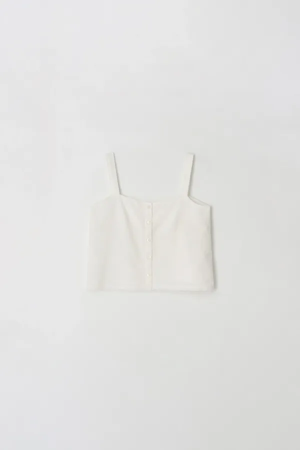 Pine Lace Button-up Top