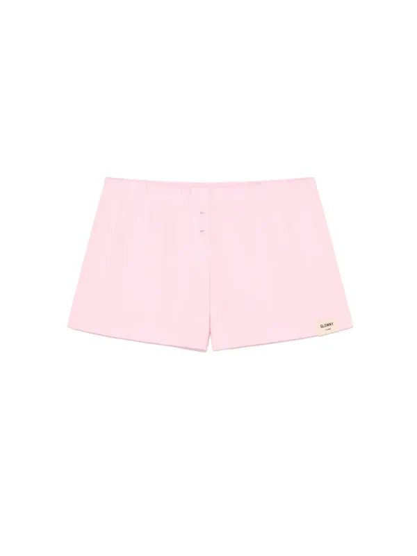 BUTTON FLY MINI SHORTS (PINK)
