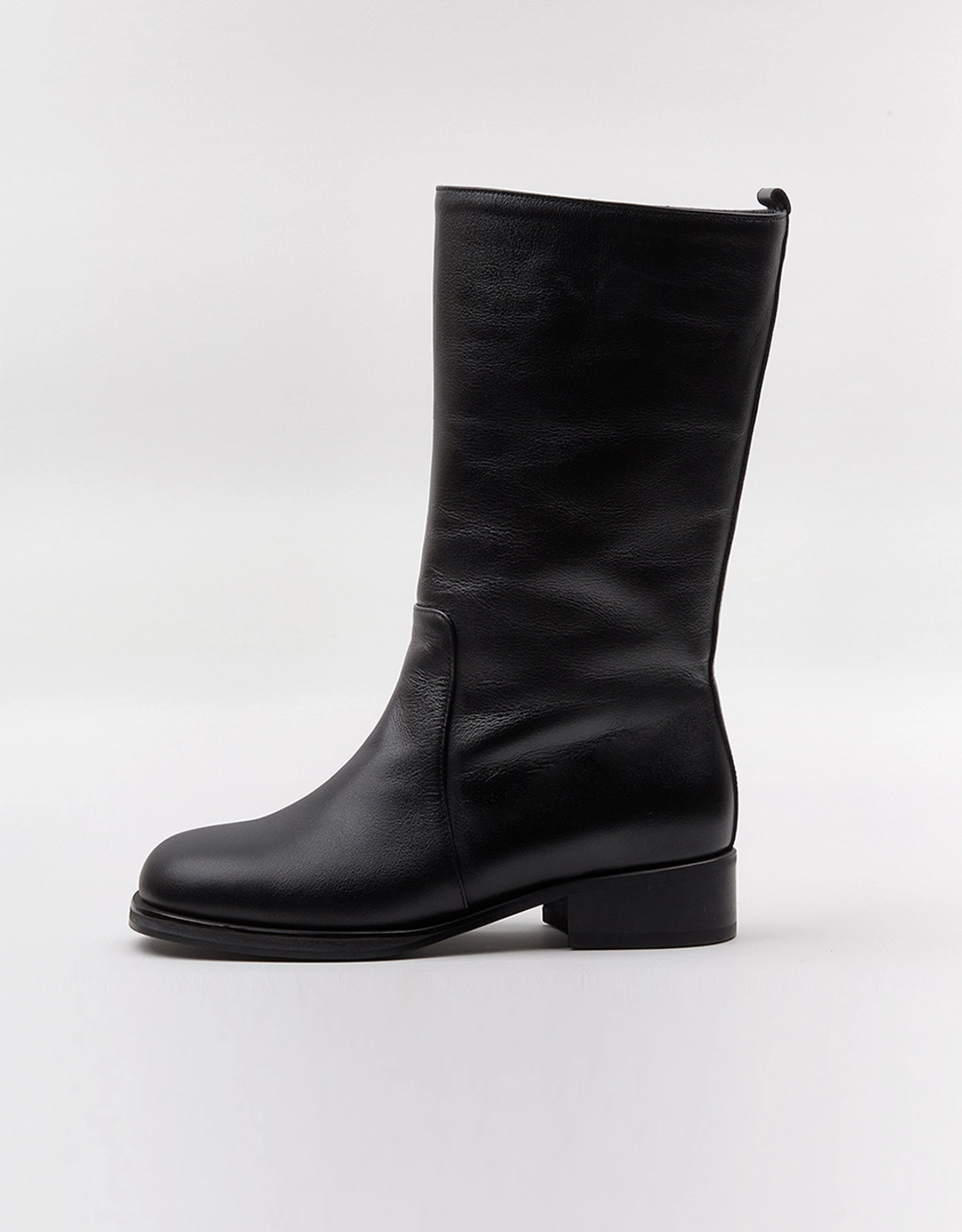 러브어스유 Calf Classic Middle Boots (Black) 상품 이미지 1