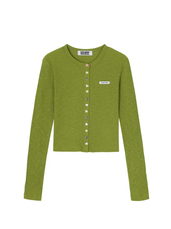 [Release 06/12] MULTI BUTTON CARDIGAN_OLIVE