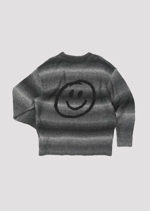 GRADATION PULLOVER LOVE GREY