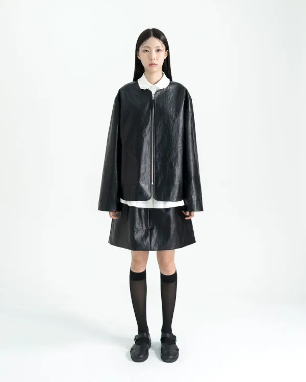 classic leather jacket (open, 단독 주문 시 선발송)
