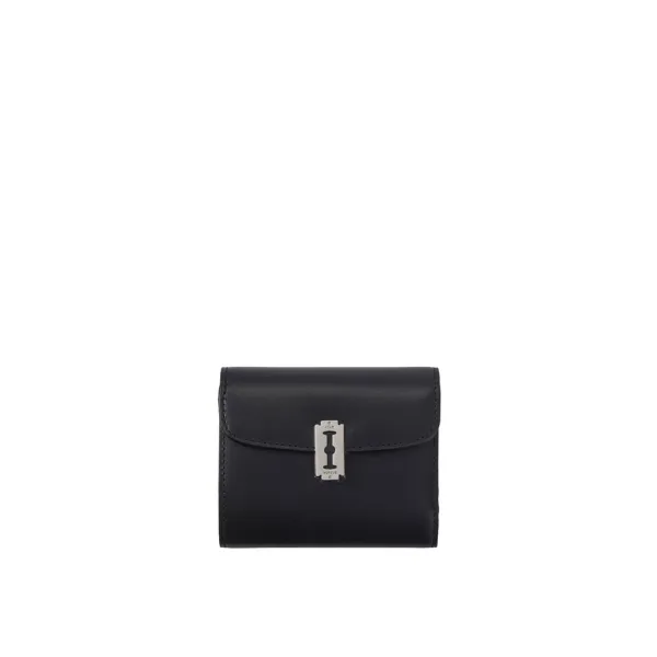 Semi Lune Tri-Fold Half Wallet (세미 룬 3단 반지갑) Black