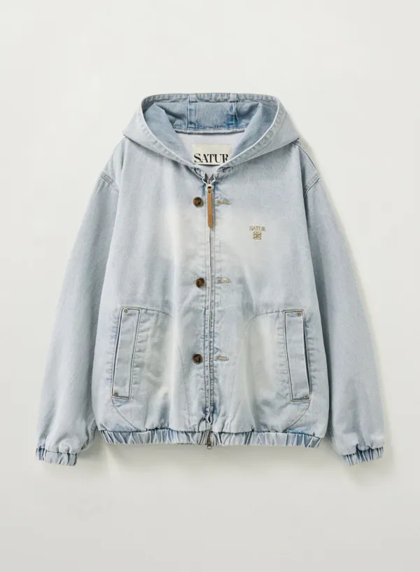[RIIZE\'s Pick] Teo Denim Blouson Jacket - Light Blue