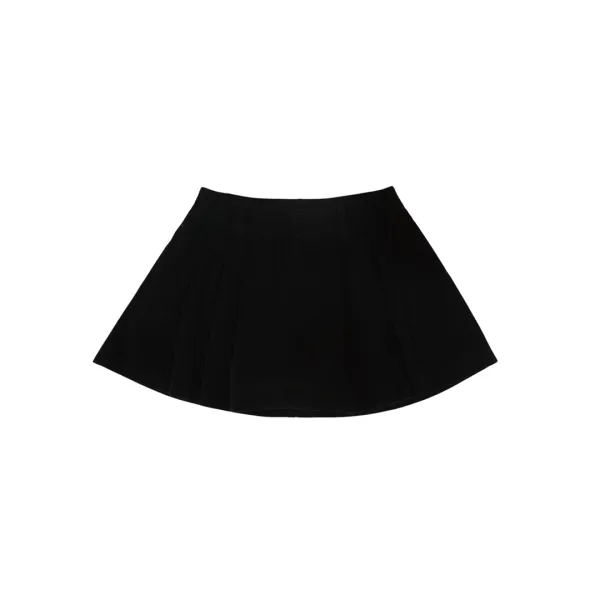 [2차] Shirring Corduroy Mini Skirt (ebony black)