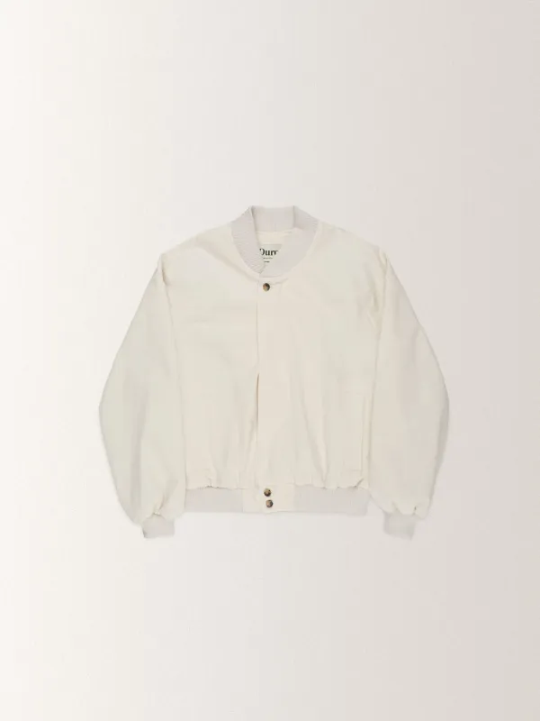 COTTON STITCH BLOUSON JUMPER [ CREAM ]
